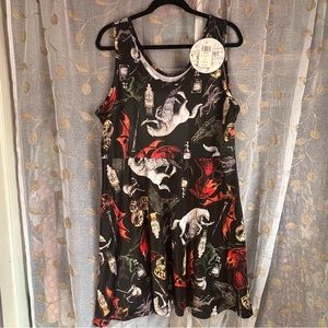 Hot Topic Harry Potter Magical Creatures Skater Dress